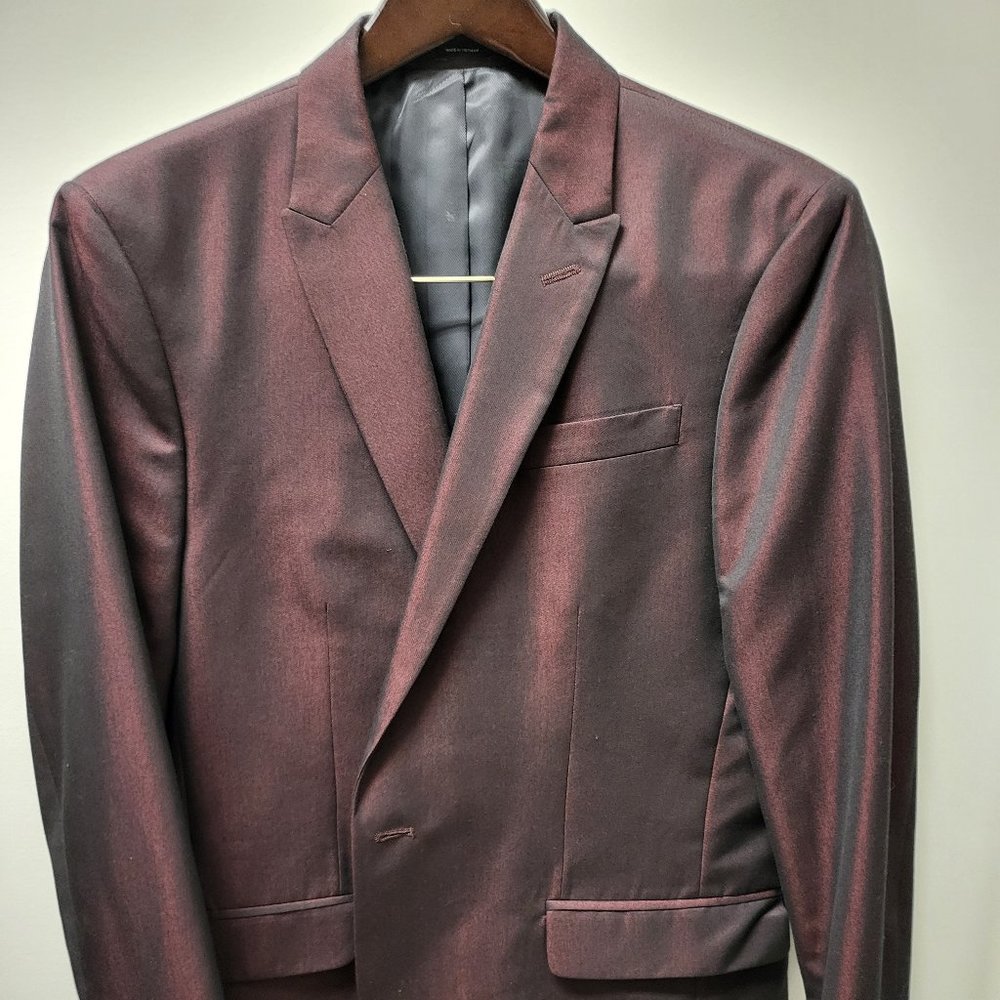 J. Ferrar – Shark Skin Jacket - Maroon